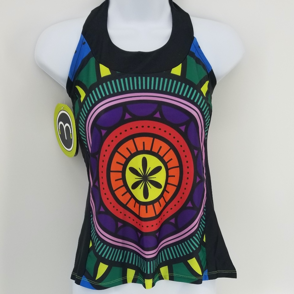 NWT Moxie Cycling Young Miss Girls T-Back Tank Top